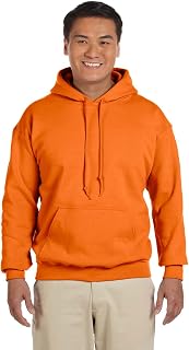 Gildan Men's Heavy Blend Drawcord Hooded Sweatshirt, Safety Pink
