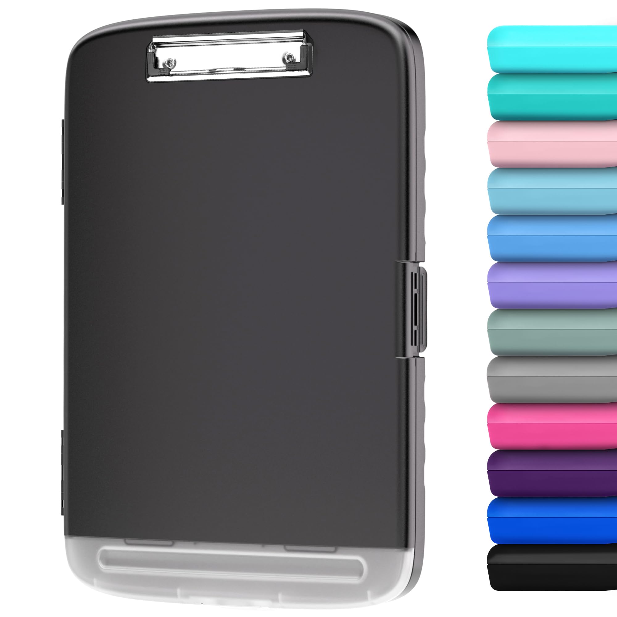 YEAHVIY Clipboard with Storage, Large Capacity Nursing Clipboards with Low Profi