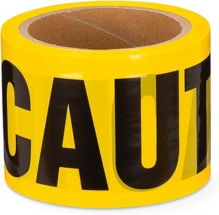 Pioneer Caution Tape - Yellow | Safety Barricade Tape for Indoor or Outdoor Use - 3 inches x 200 Feet