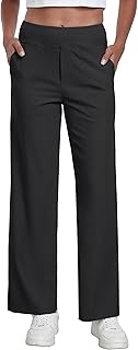 GRECERELLE Palazzo Women's Elegant Loose Trousers with Pockets