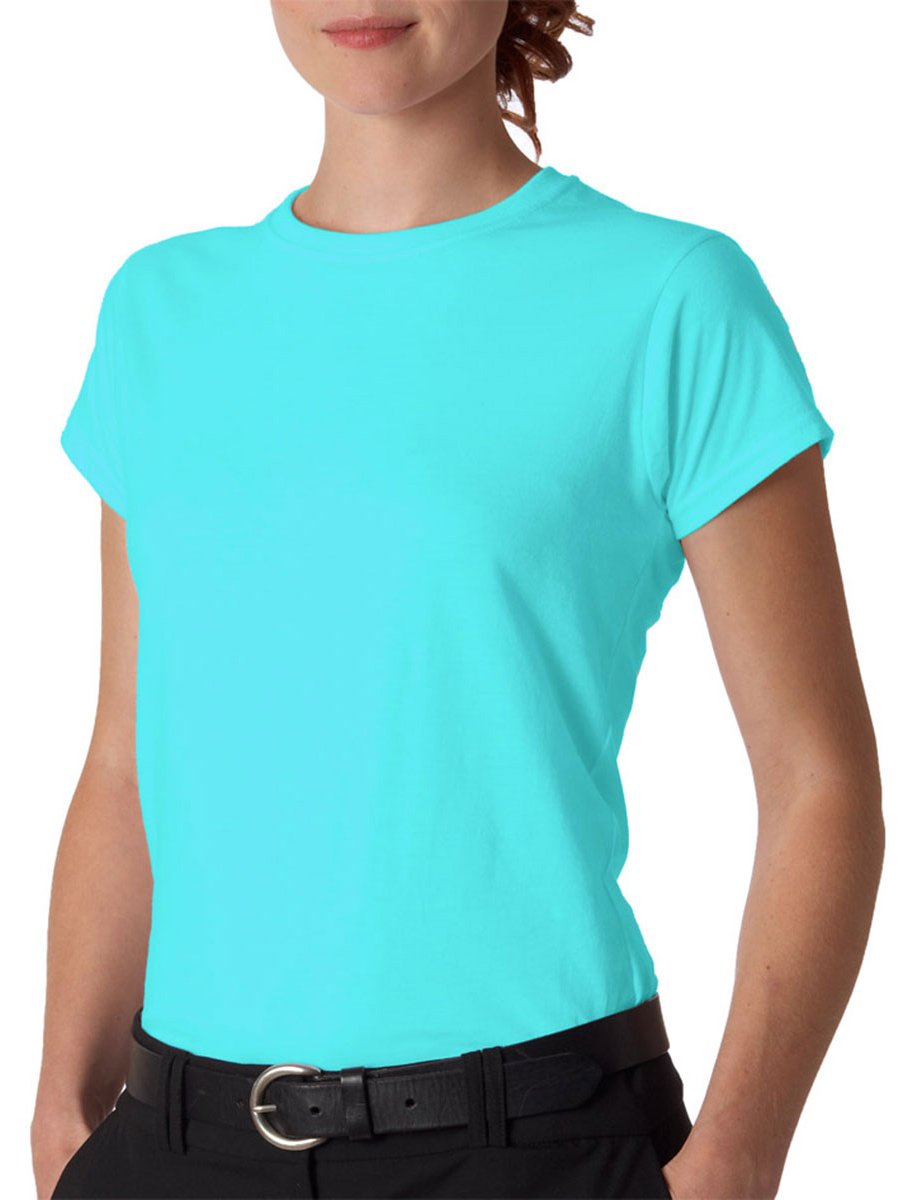 Gildan Ladies Soft Style Short Sleeve T-Shirt (XL) (Sky)