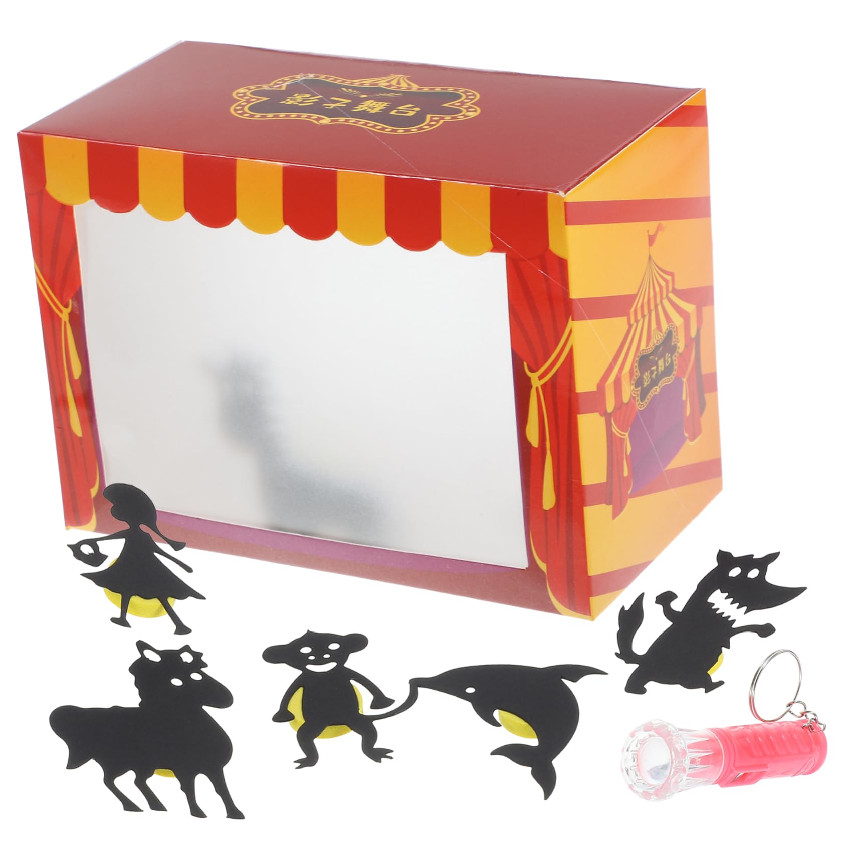 TOYANDONA DIY Puppet Show Craft Sets for Kids Puzzle 1 Set Mini Shadow Puppet Th