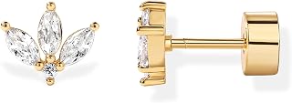 PAVOI 14K Gold Plated Dainty Flat Back Earrings for Women, Piercing Studs