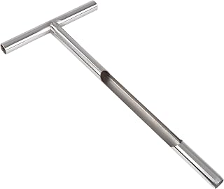 7Penn Stainless Steel Soil Probe Rod - 20in Ground Core Grab Sampler Testing Tool, Professional Soil Test Kit for Lawns