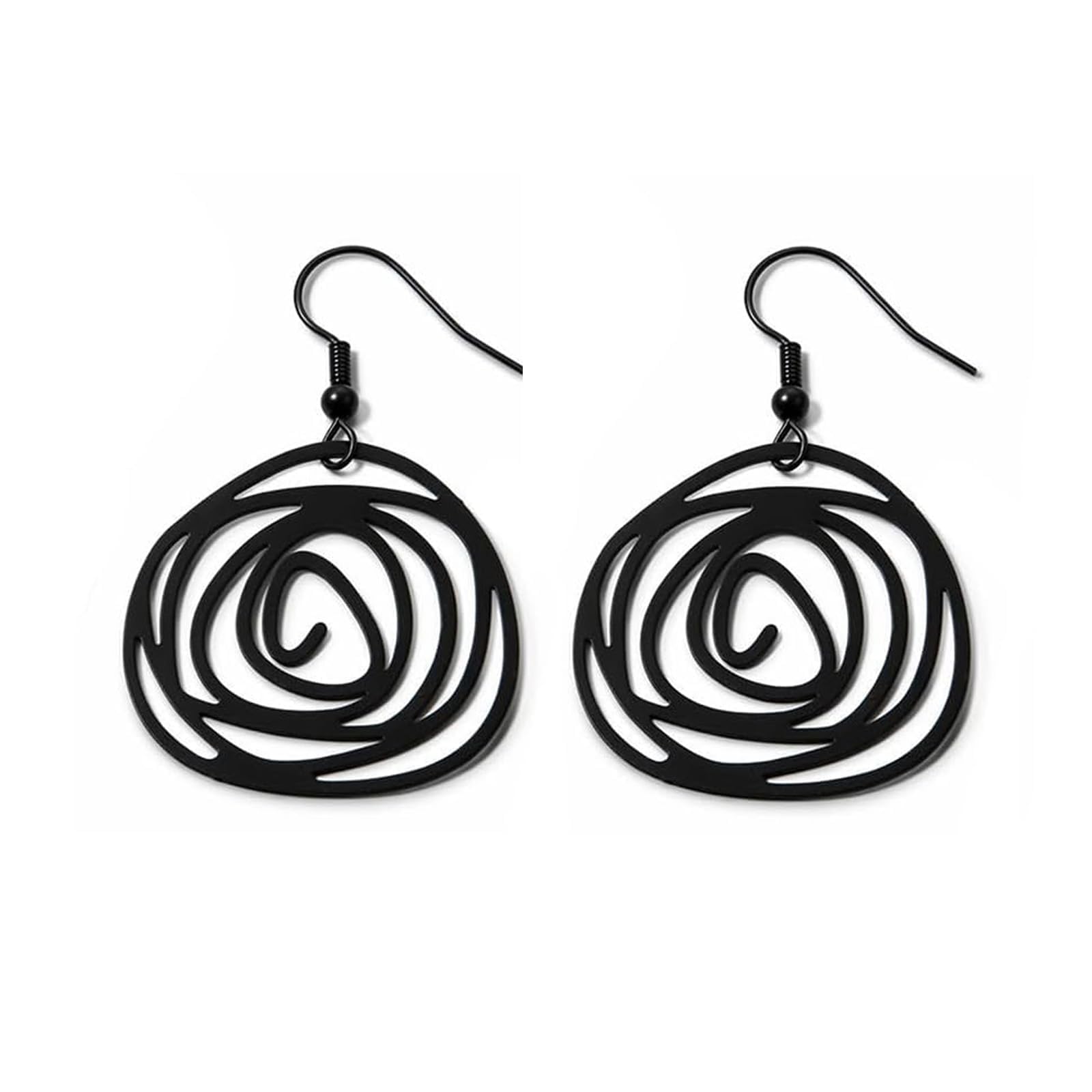 Black Dangle Earrings for Women, Bohe Retro Western Jewelry