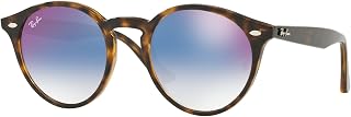 Ray-Ban RAYBAN 0RB2180 710/X0 49 Sunglasses, Havana/Gradient Blue Mirror Red Man, Havana/Gradient Blue Mirror Red, 49