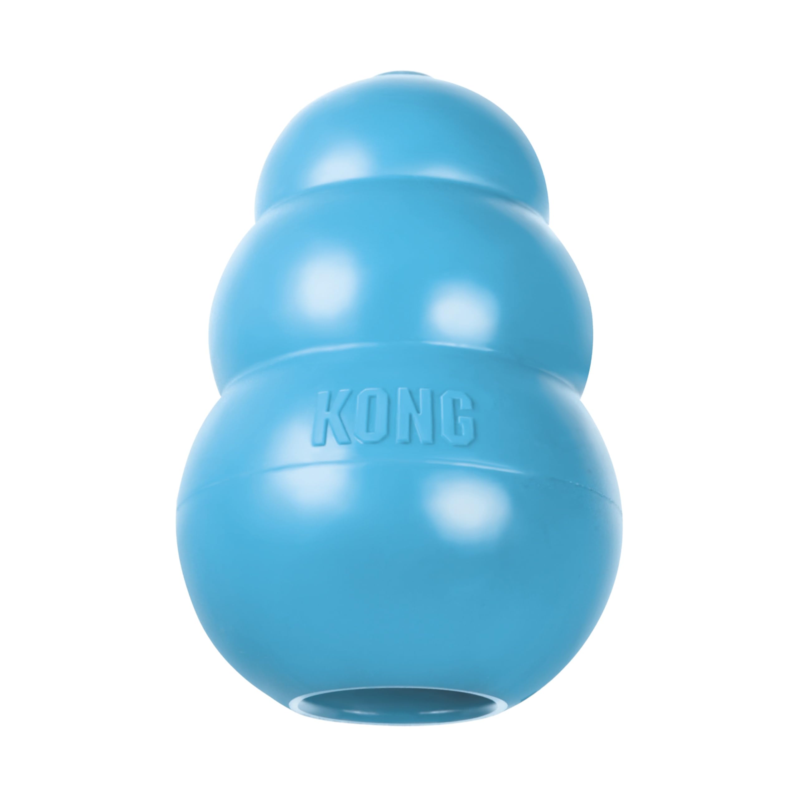 KONG Puppy, Natural Rubber Teething Chew Toy, for Small Puppies, Blue | Gentle N