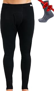 Merino.tech 100% Merino Long Underwear Men's All Year Round + Wool Socks