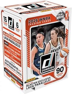 2026 Panini Donruss WNBA Basketball Blaster Box – 6 Packs, 15 Cards Per Pack, 90 Trading Cards