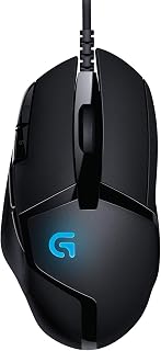 Logitech G402 Hyperion Fury Wired Gaming Mouse | 4,000 DPI, Lightweight, 8 Programmable Buttons, DPI Switch Button, Compatible with PC/Mac - Black