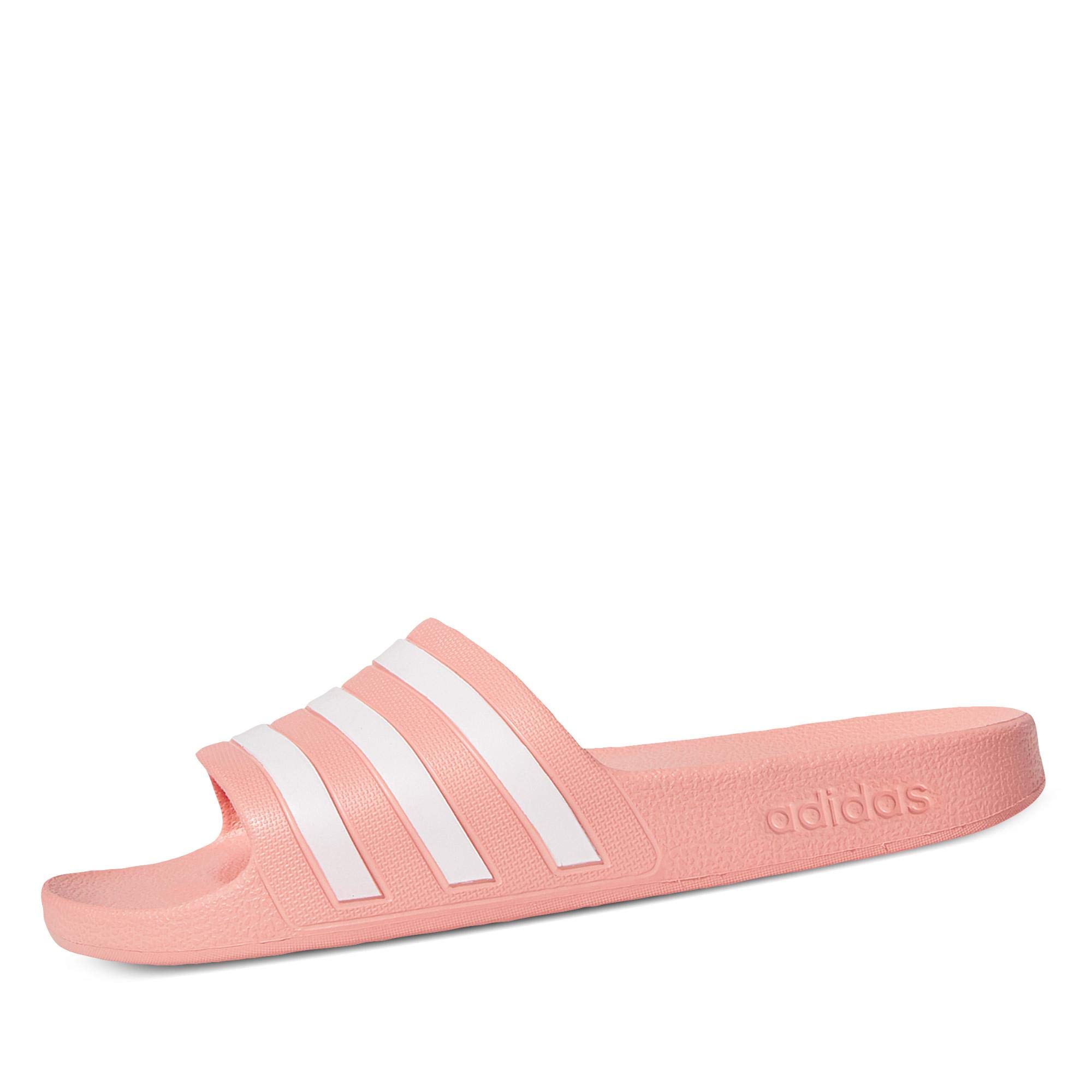 adidas Adilette Aqua Women's Flip Flops, Dust Pink Cloud White, 44.5 EU
