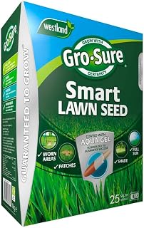 Gro-Sure Aqua Gel Coated Smart Grass Lawn Seed, 25 m2, 1 kg