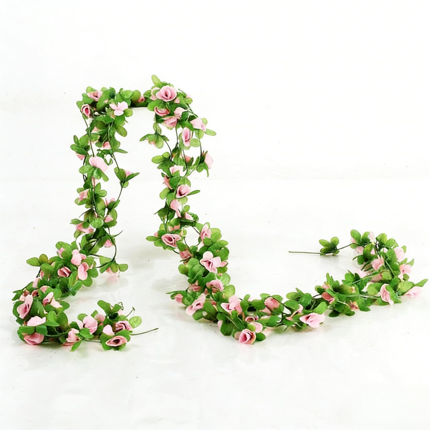 90.5 Inch Artificial Flower Garland - Artificial Rose Rose Garland Hanging Artif