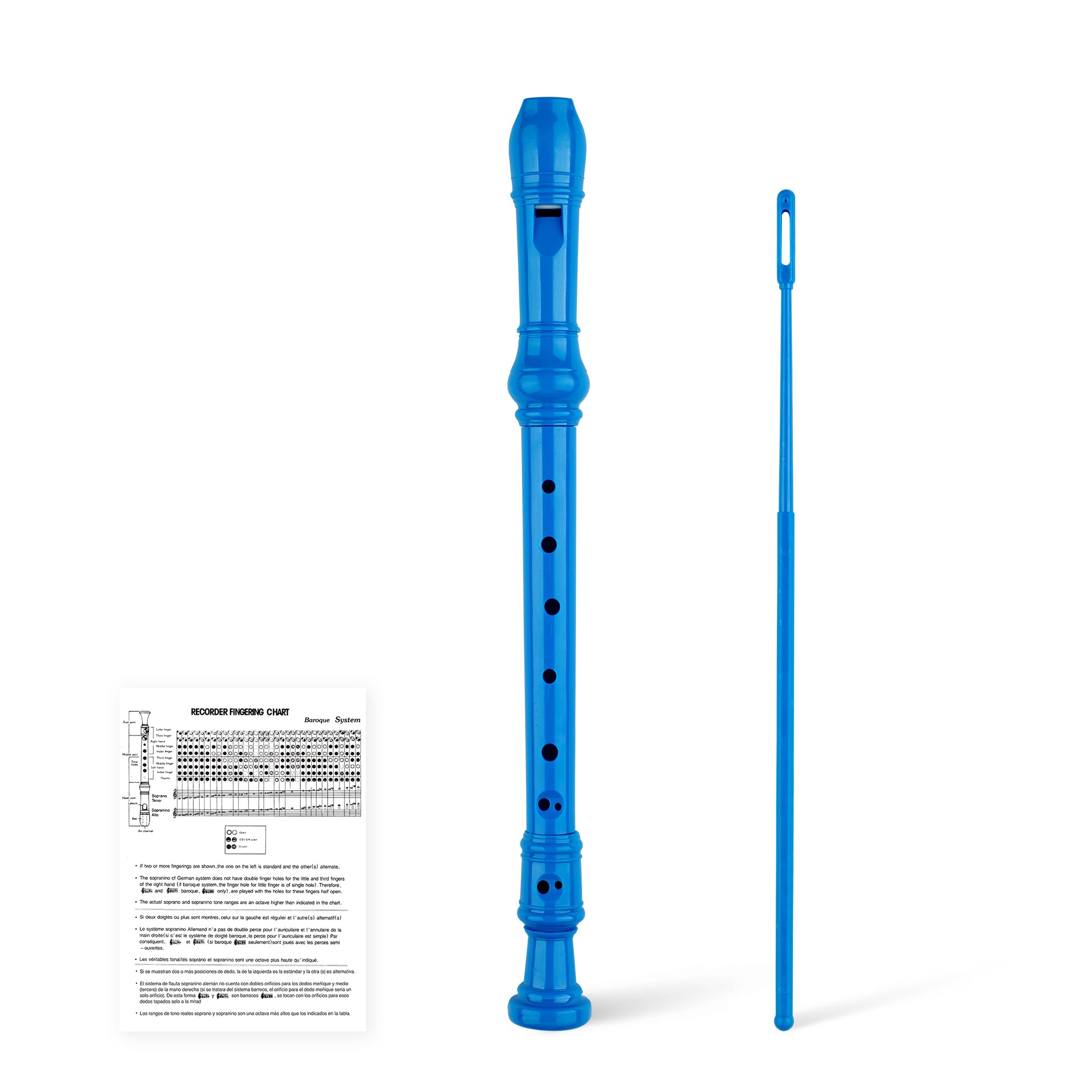 YONTY Soprano Recorder Instrument for Kids Beginners 8 Hole Flute for School Stu