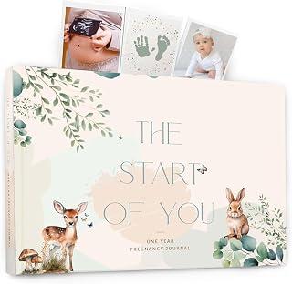 Pregnancy Journal & Planner | Gift for Expecting Mums | Memory Book to Capture Every Milestone | Month-by-Month Scrapbook & Photo Album for baby Boys and Girls | Includes Calendar & Checklist