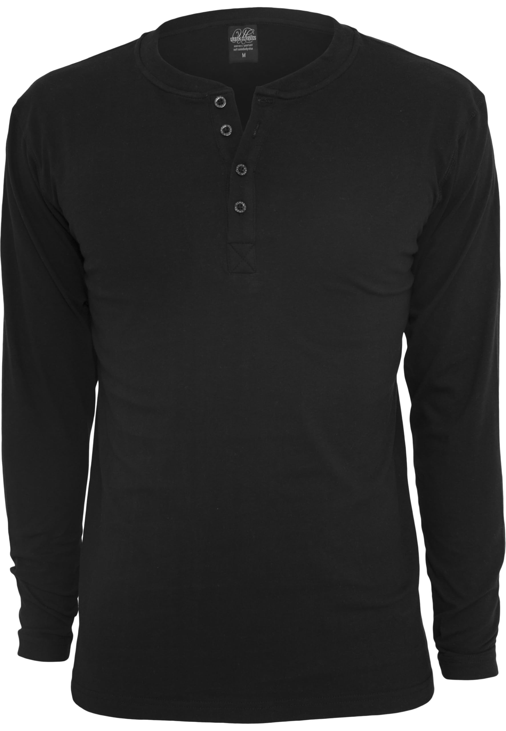 Urban Classics Men's Basic Henley L/S Tee Sweatshirt (Pack of 1)