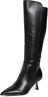 Sam Edelman Taylin - Stivali alti al ginocchio da donna, Pelle nera, 5.5