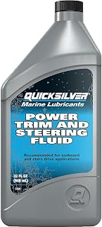 Quicksilver Power Trim &amp; Steering Fluid, 32 oz | Designed for Marine Power Trim and Steering Systems