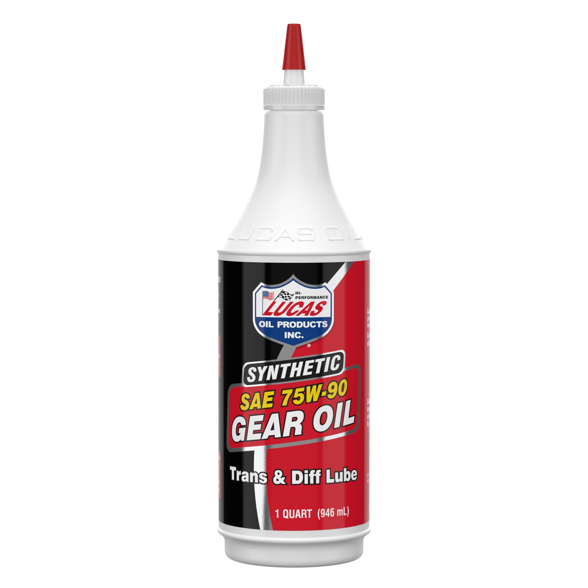 Lucas Oil 10047 SAE 75W-90 Synthetic Transmission and Differential Lube -, Clear