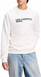 Karl Lagerfeld Jeans Men's Regular Essential Logo Sweatshirt