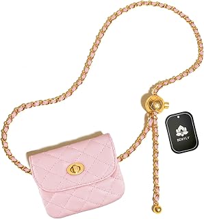 BEMYLV Leather Fanny Pack with Chain for Women, Fashion Fanny Pack, Detachable Mini Purse