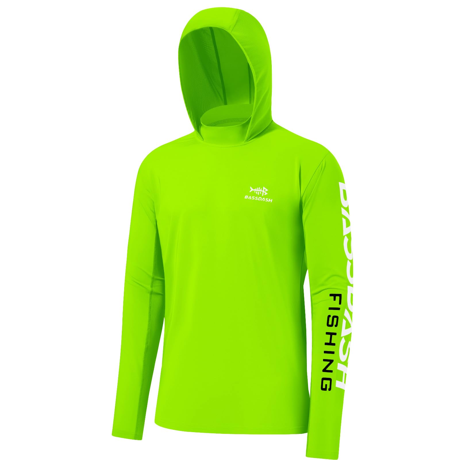 Bassdash UPF 50+ Men’s UV Sun Protection Long Sleeve Performance Fishing Hoodie 
