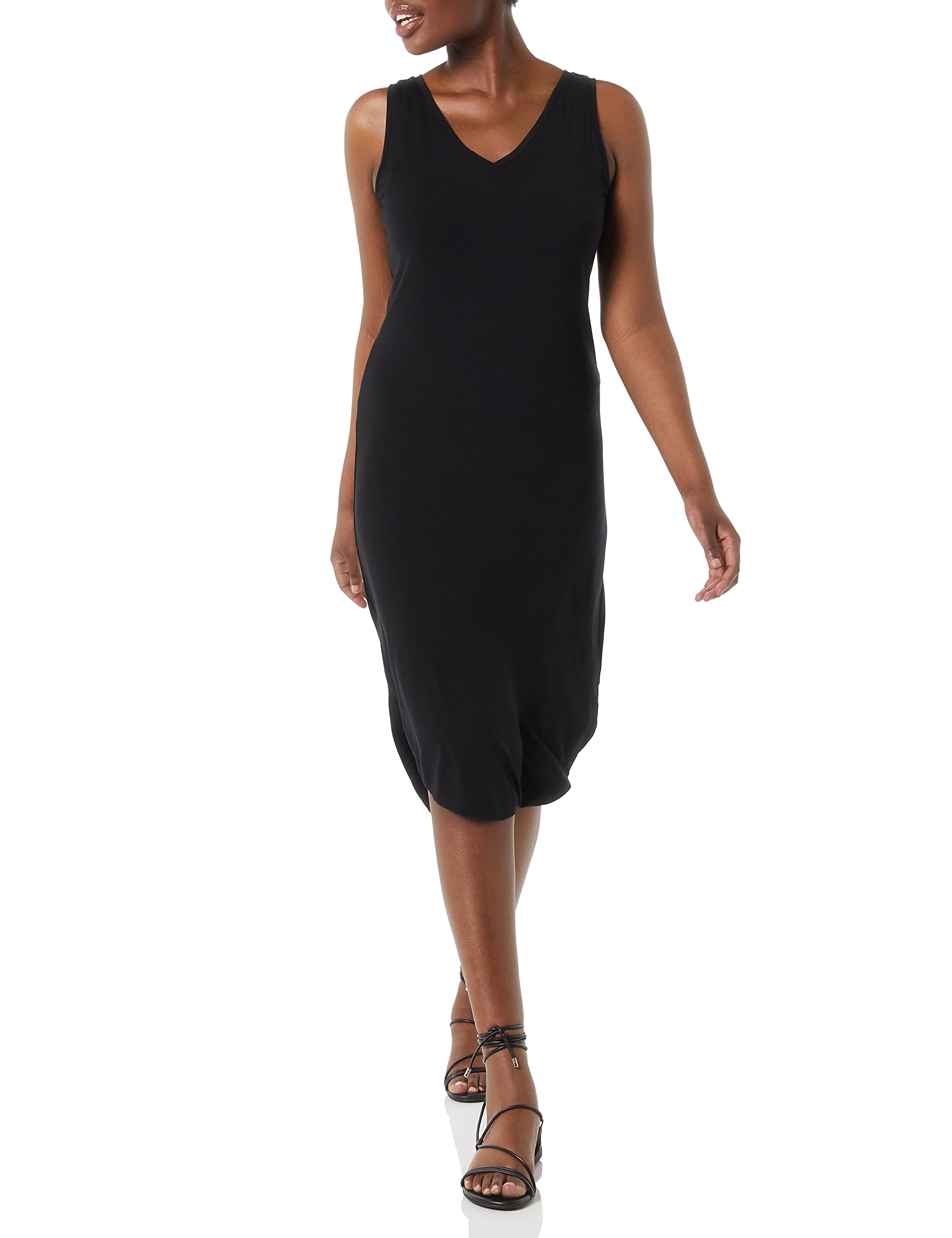 Amazon Essentials Womens Jersey Sleeveless V-Neck Midi Dress
