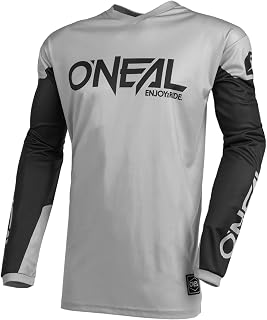 O'NEAL | Motocross Jersey Long Sleeve | MX Enduro | Elbow Pad, Padded, V-Neck, Breathable | Element Voltage V.24 Jersey | Adult | Black Red | Size XXL