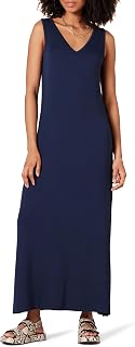 Amazon Essentials Womens Jersey V-Neck Tank Maxi Length Dress