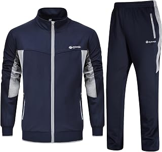 Rdruko Jogging Suit Men's Set Tracksuit Sports Suit Long Sleeve Leisure Suit Men's Tracksuit for Football Gym