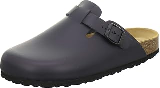 AFS-Schuhe 3900 Men's Leather Slippers with Footbed, Made in Germany