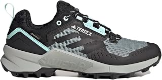 adidas Women's Terrex Swift Hiking Shoes, Semi Flash Aqua Core Black Preloved Yellow, 42 2/3 EU