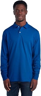 Jerzees Long Sleeve Polo Shirts, SpotShield Stain Resistant, Sizes S-2x Men's Polo Shirt (Pack of 1)