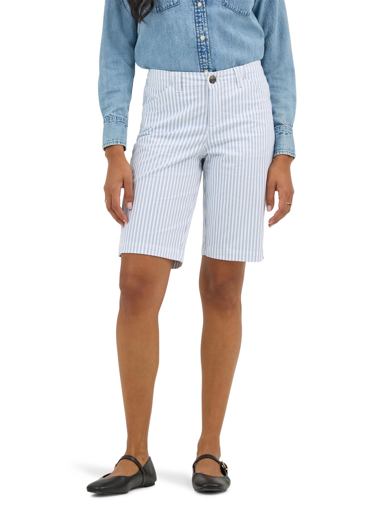 Lee Women's Legendary 9" Chino Bermuda Short Bermuda Shorts