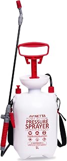 NETTA Garden Sprayer 5L - Weed Killer Sprayer Pump with Adjustable Mist Spray Bottle Nozzle - Pressure Pump Spray Bottle for Plants, Fertilizer, Pesticides, Fungicides, Patio & Car Cleaning