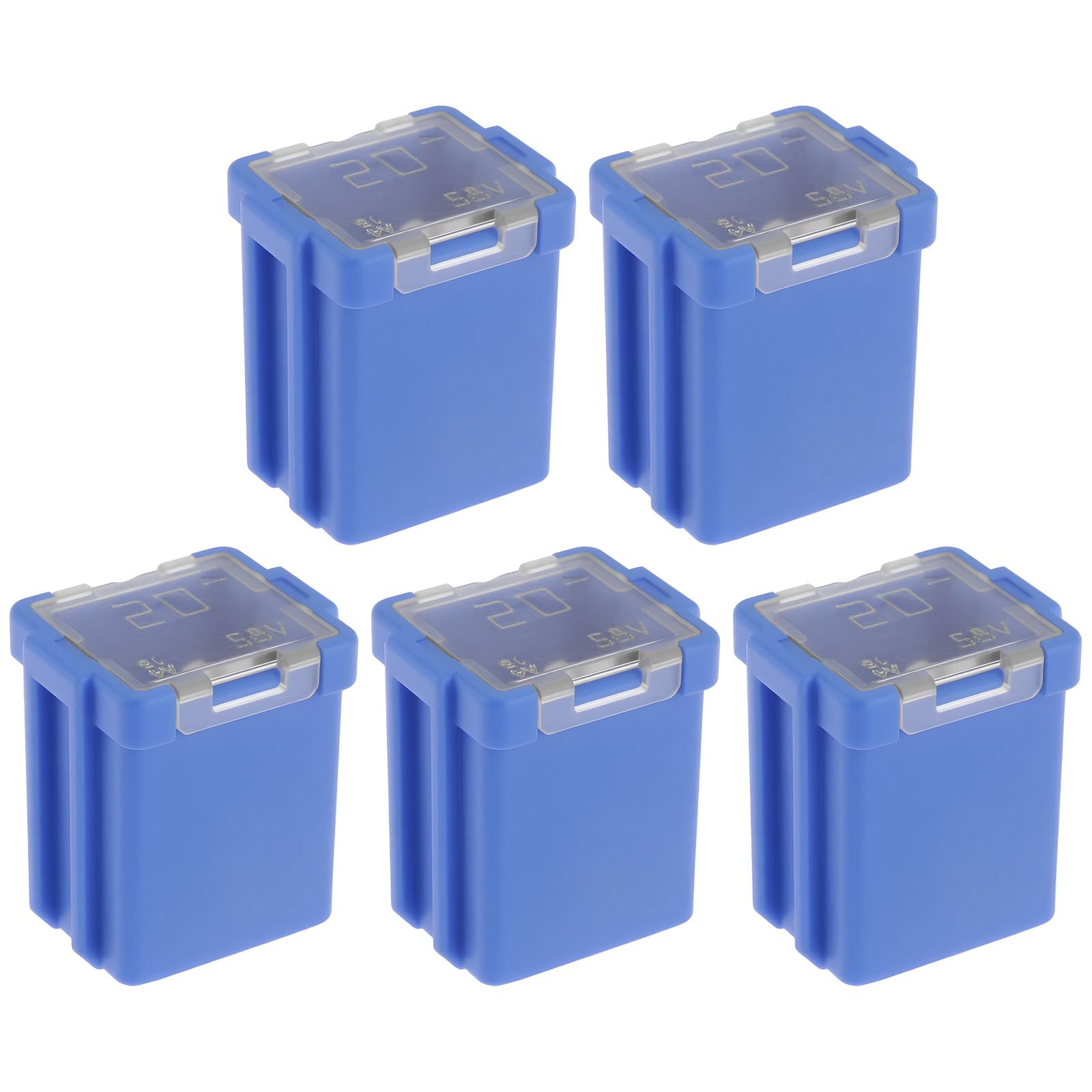YINETTECH 5pcs 20A 58V Square Female Fuse Compatible with Ford OE 4655702 Electr