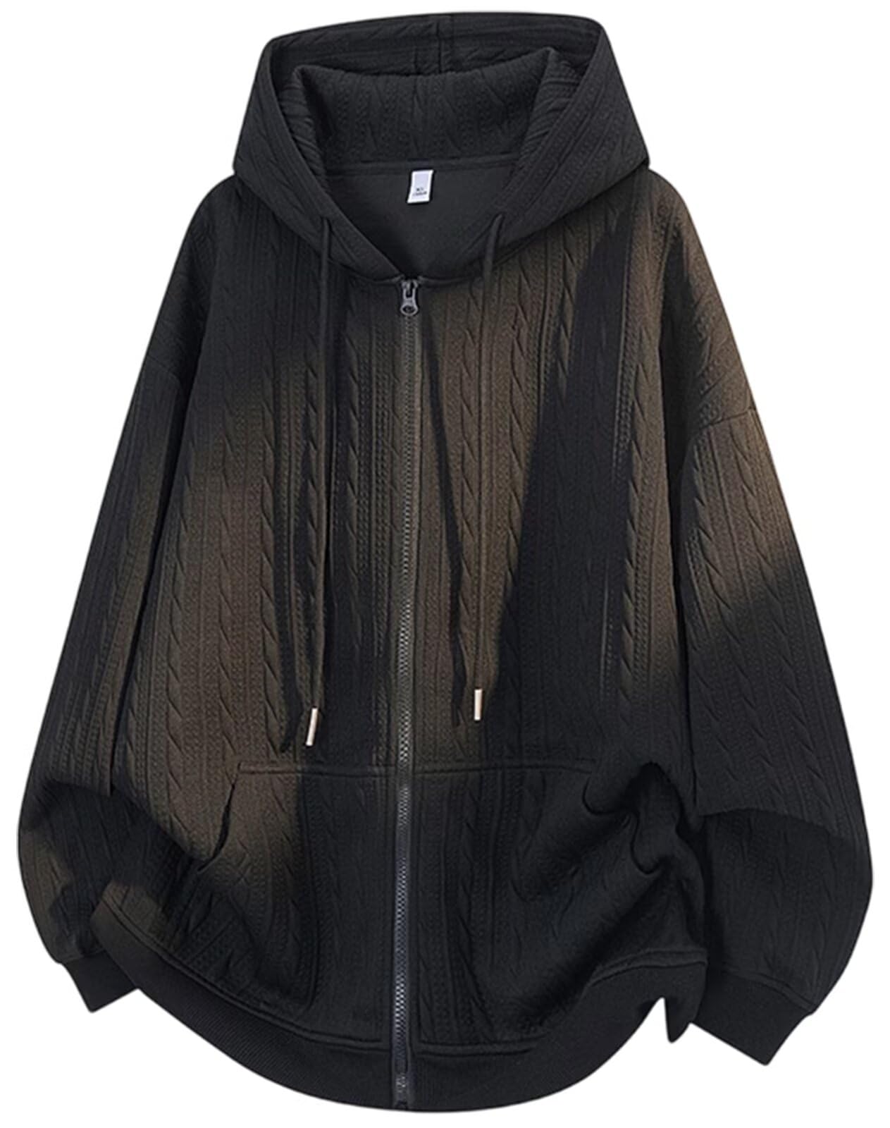 [Bligo] パーカー メンズ 秋服 ジャカード 大きいサイズ M-7XL シンプル ジップ カーディガン ポケット 冬 春 普段着