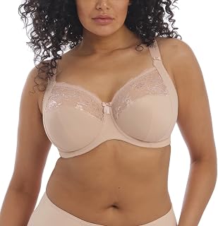 Elomi Morgan Women's Underwire Banded Bra with Stretch Lace Bra (Pack of 1)