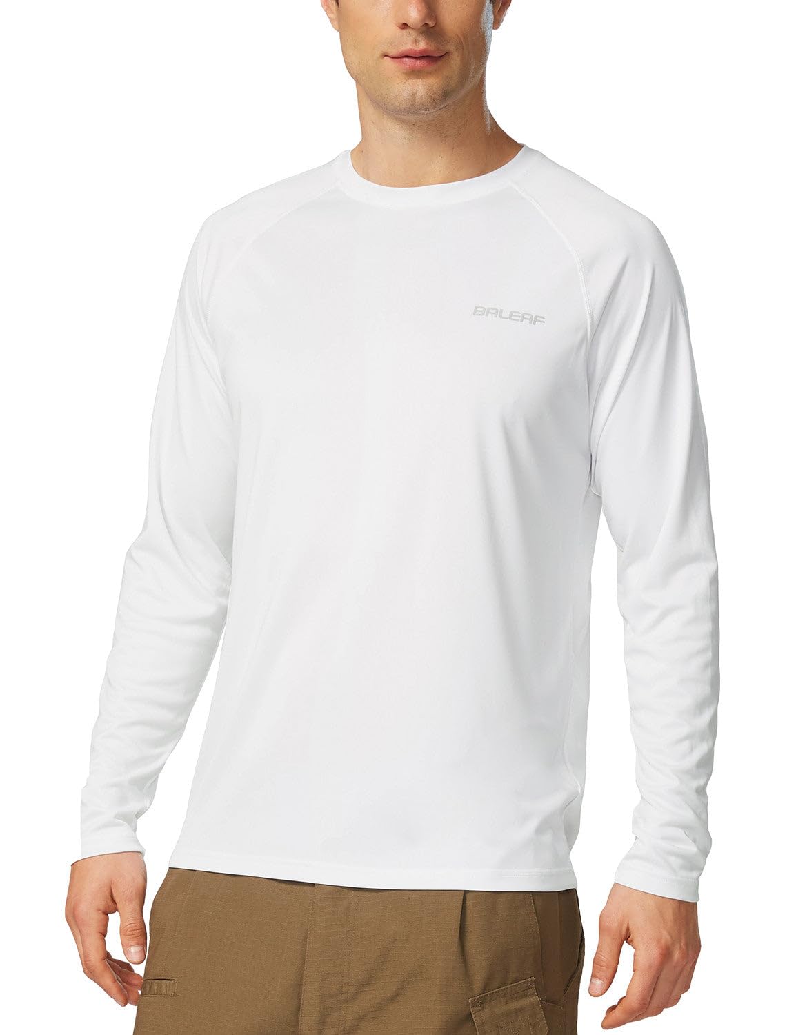 baleaf Men's UPF 50+ Sun Protection Shirts Long Sleeve Rash Guard | 4-Way Stretc