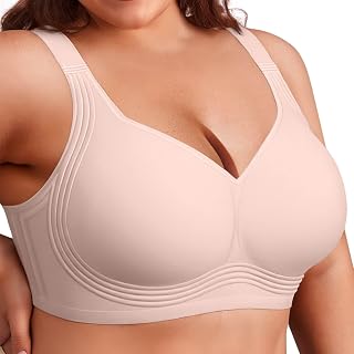 Vertvie Jelly Bras for Women Plus Size Push Up Wireless Supportive
