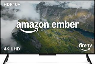Amazon Ember 43" 4-Series with Fire TV (newest gen), 4K UHD smart TV with Alexa Remote, HDR10+, fast processor, Dolby Audio, Ambient Experience, free and live TV, find TV programmes faster with Alexa+