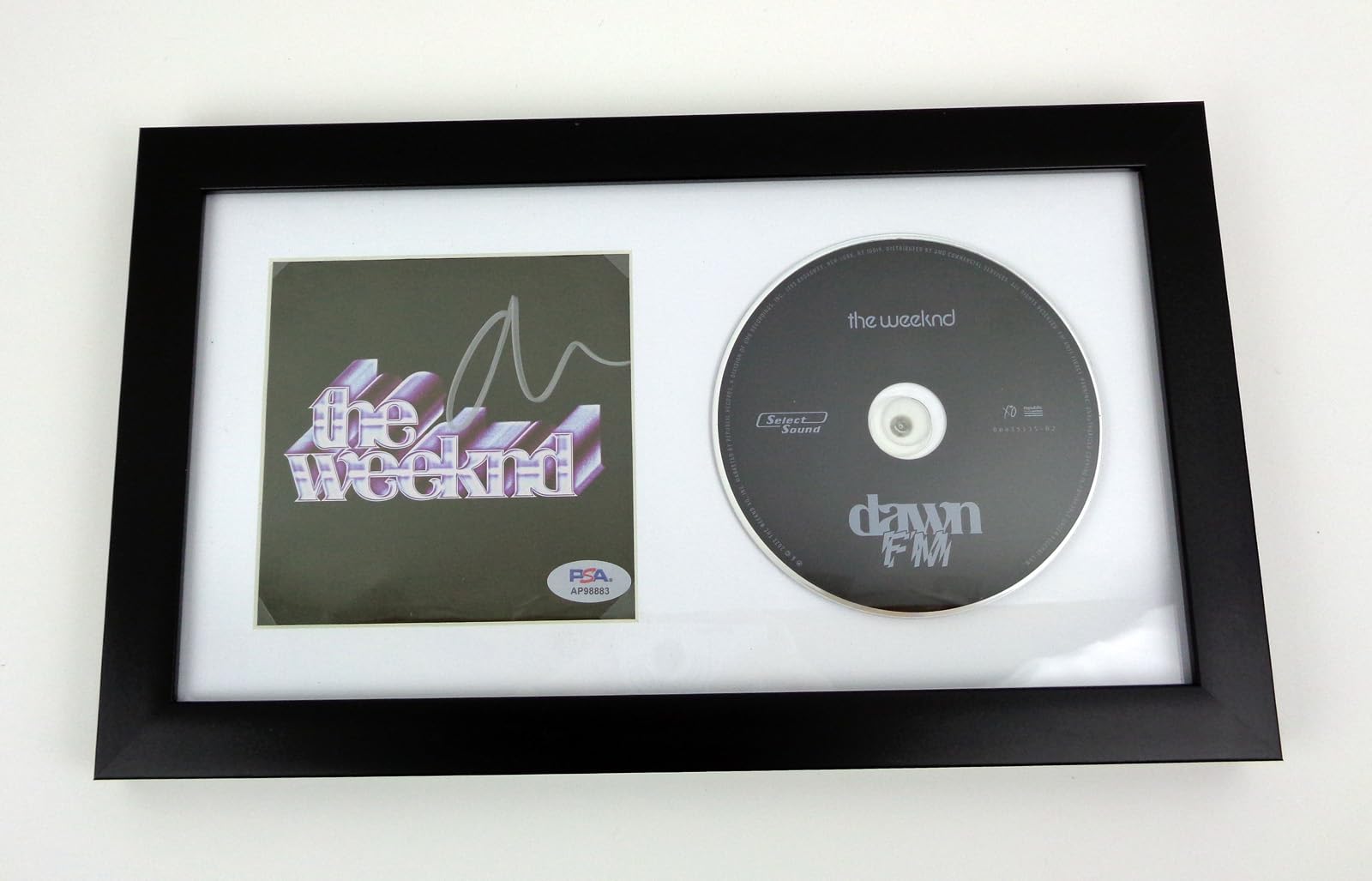 The Dawn FM CD Signed Autographed By Weeknd Framed PSA/DNA COA A
