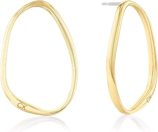 Calvin Klein Orecchini a cerchio da donna Collezione ELONGATED DROPS Oro giallo - 35000451