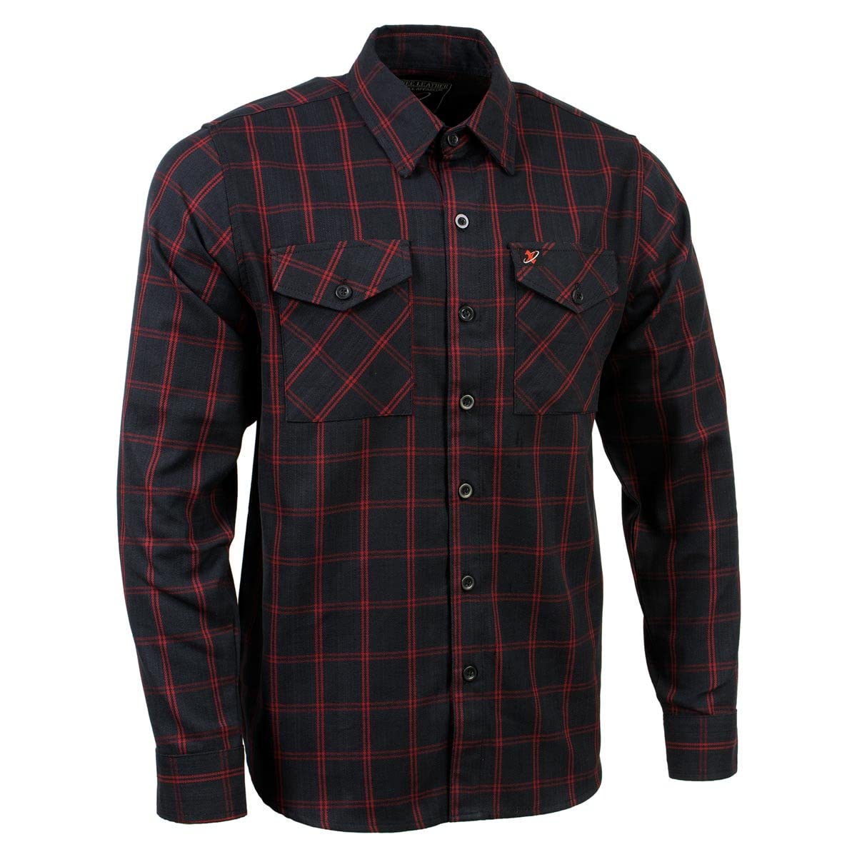 Milwaukee Leather Men’s Casual Cotton Flannel Plaid Long Sleeve Button Down Cott