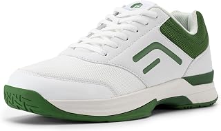 FitVille Wide Tennis Shoes, Men's, Tennis Shoes, Wide, 2E, 4E, All-Court, High Grip, Lightweight, Breathable, Beginners, High Instep