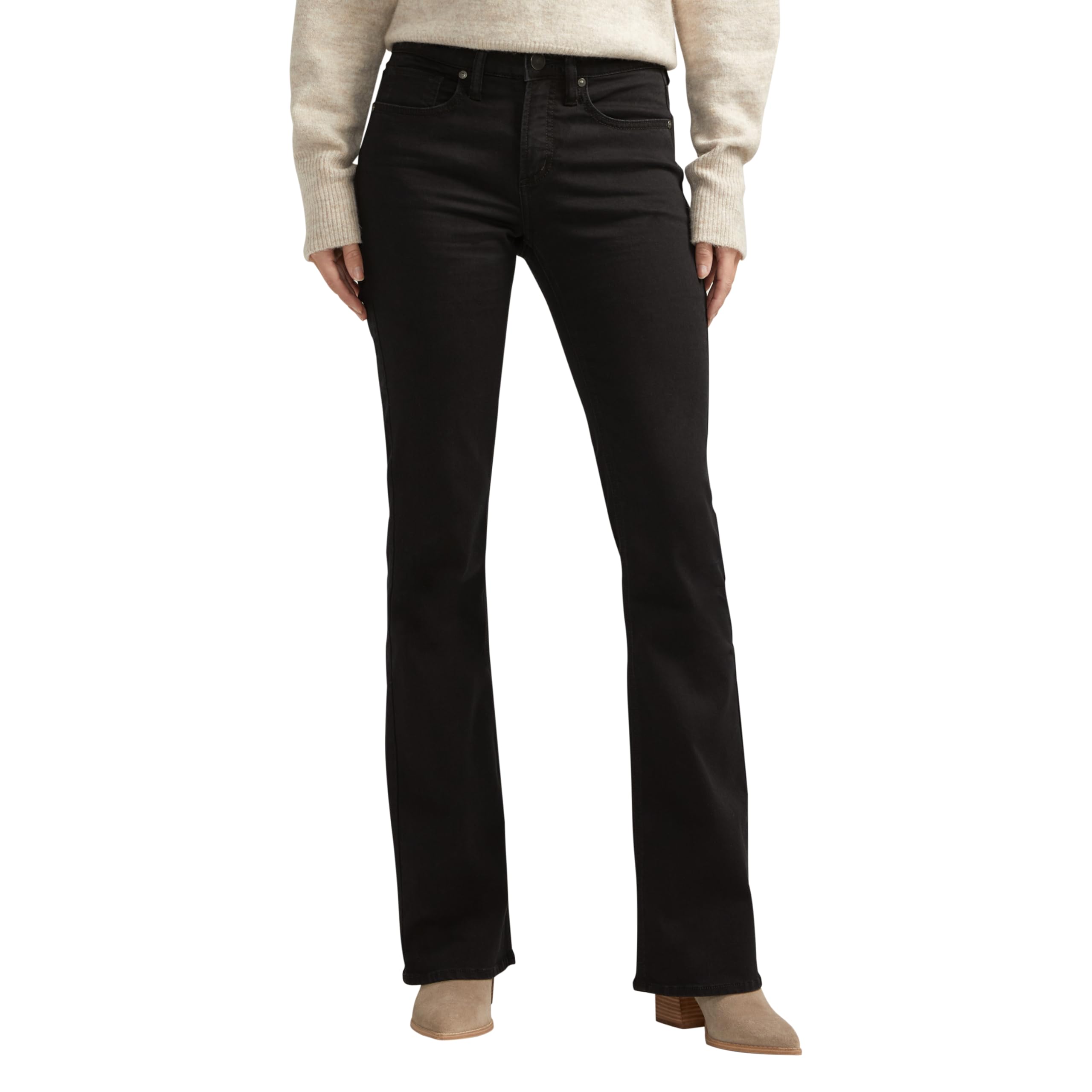 Silver Jeans Co. Women's Suki Mid Rise Curvy Fit Bootcut Jeans