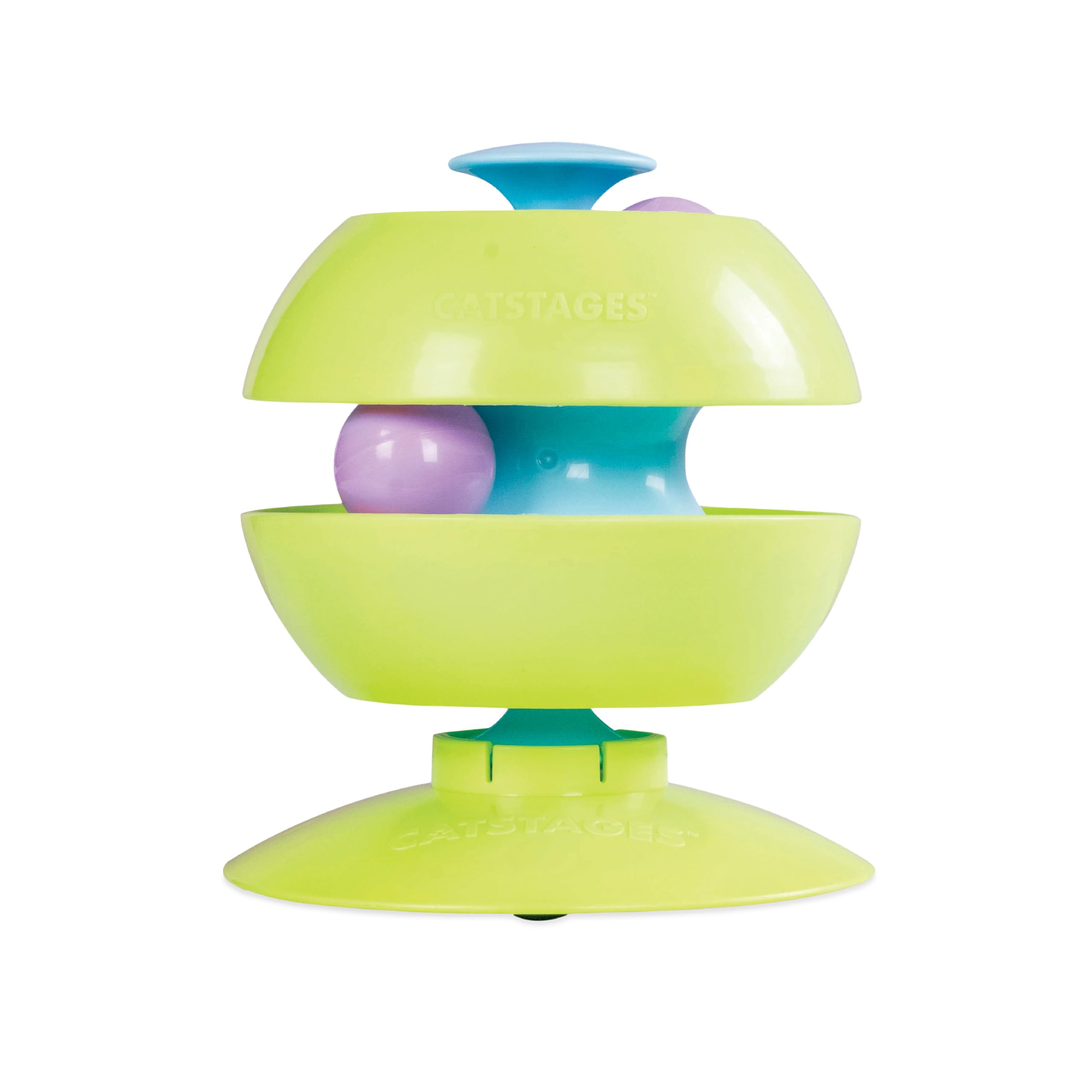 Catstages Twist-A-Ball Track Convertible Cat Ball Track with Three Ways to Play,