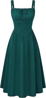 Scarlet Darkness Women Corset Midi Dress Homecoming Cocktail Party Sundress
