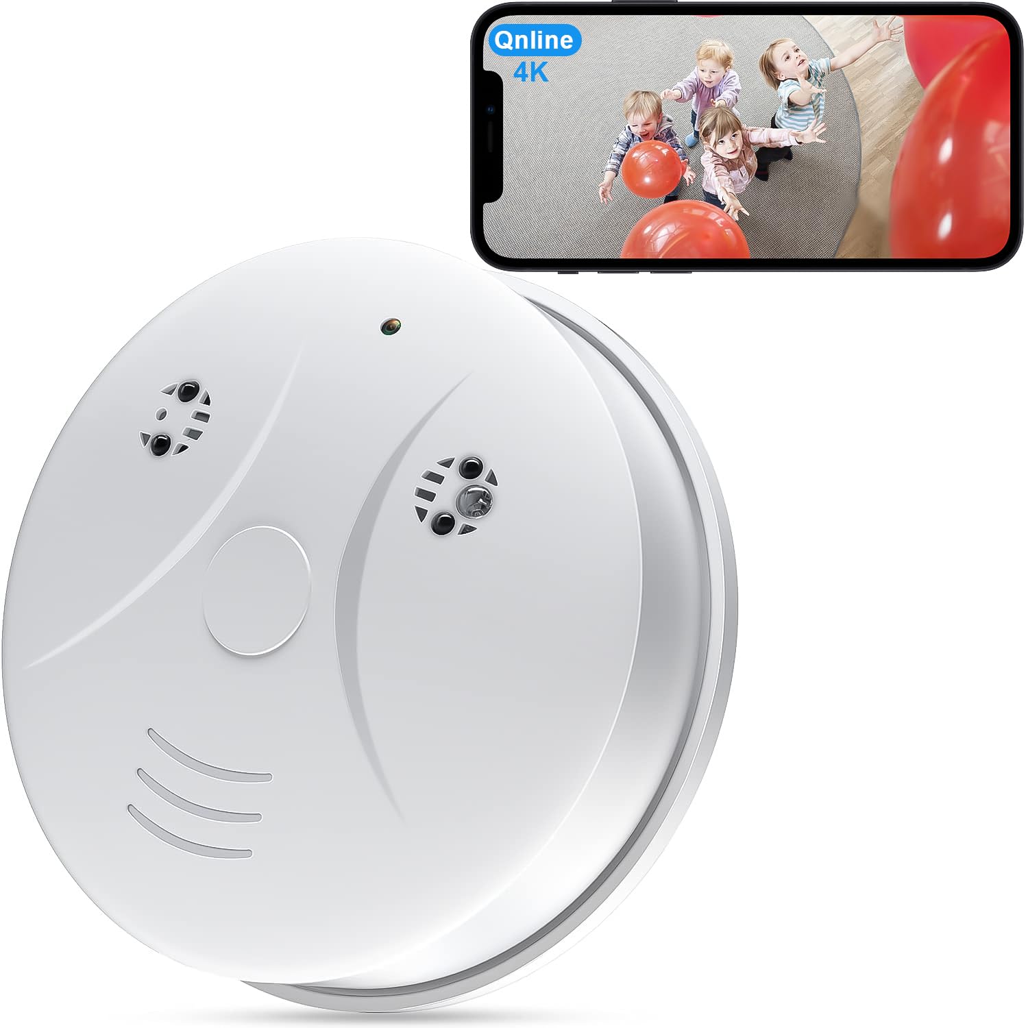 Kestanlora WiFi HD 1080P Hidden Camera Smoke Detector Wireless Small Spy Nanny C