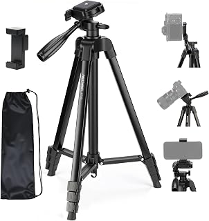 NEEWER Camera Tripod, 57.5"/146cm Phone Tripod Stand TP53